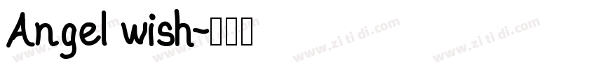 Angel wish字体转换